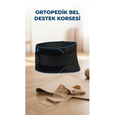 BUĞZ Nefes Alabilir Ayarlanabilir Unisex Ortopedik Bel Destekli Korsesi