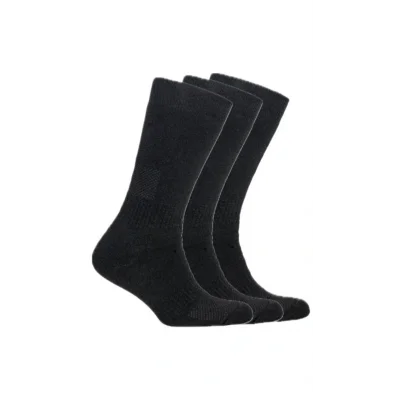 OIL COMPANY BUĞZ NEFES ALABİLİR KUMAŞ UNİSEX SİYAH TERMAL ÇORAP 3LÜ (3ÇİFT)