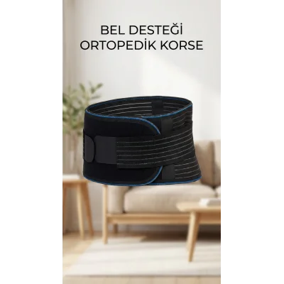 BUĞZ Nefes Alabilir Unisex Ayarlanabilir Ortopedik Bel Destek Korsesi