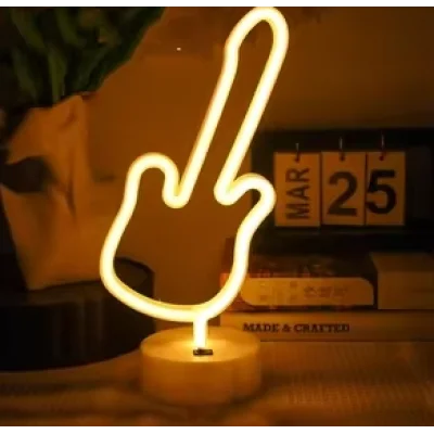 BUĞZ Neon Gitar Masa Lambası