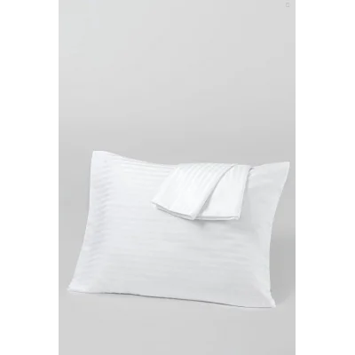 BUĞZ Nevresim Dünyası 2 Adet Zeus Serisi Pamuk Saten Otel Yastık Kılıfı 50x70