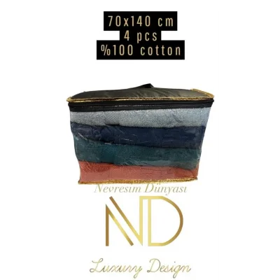 BUĞZ Nevresim Dünyası 70x140 4lü Havlu Prime 5