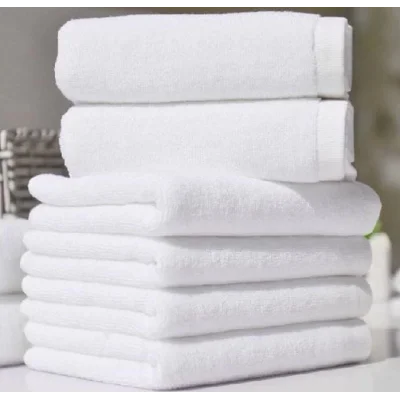  Nevresim Dünyası Otel Tipi 6lı 50x90 Yüz Havlusu Beyaz