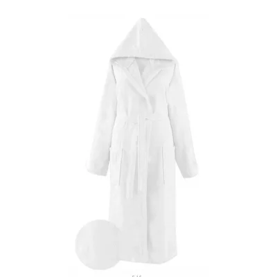  Nevresim Dünyası Pamuklu Tek Bornoz Beyaz