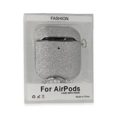 BUĞZ Airpods 2 (2.nesil) Spell Simli Kılıf - Gümüş