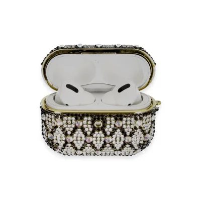 BUĞZ Airpods Pro 2 (2.nesil) Klor Taşlı Kılıf - Desen 2