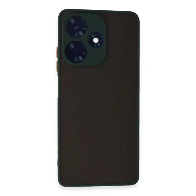 BUĞZ İnfinix Hot 30 4g Kılıf Montreal Silikon Kapak - Yeşil