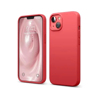 BUĞZ İphone 14 Kılıf First Silikon - Kırmızı