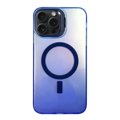 BUĞZ İphone 14 Pro Max Primera Magsafe Standlı Kapak - Lacivert