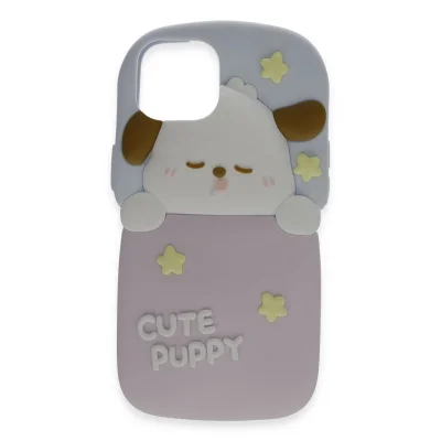 BUĞZ İphone 15 Pro Max Kılıf Poky Karakter Silikon Kapak - Desen 9