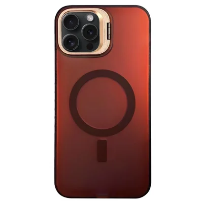 BUĞZ İphone 15 Pro Primera Magsafe Standlı Kapak - Bordo