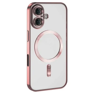 BUĞZ İphone 16 Kılıf Kross Magneticsafe Kapak - Pembe