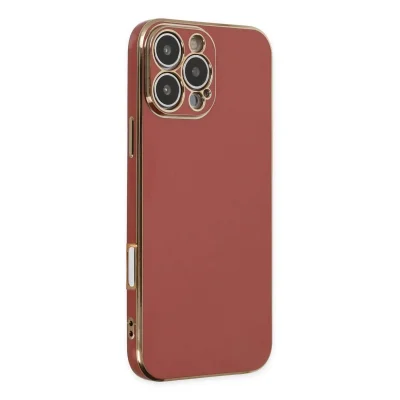 BUĞZ İphone 16 Pro Kılıf Volet Silikon - Kırmızı