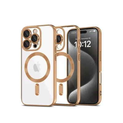 BUĞZ İphone 16 Pro Max Kılıf Kross Magneticsafe Kapak - Çöl Titanyum