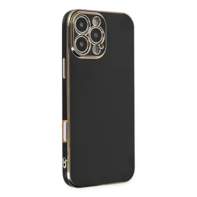 BUĞZ İphone 16 Pro Max Kılıf Volet Silikon - Siyah