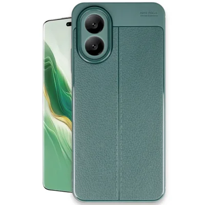 BUĞZ Oppo A38 Kılıf Auto Focus Kapak - Koyu Yeşil