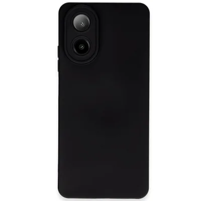 BUĞZ Oppo A38 Kılıf Nano İçi Kadife Silikon - Siyah