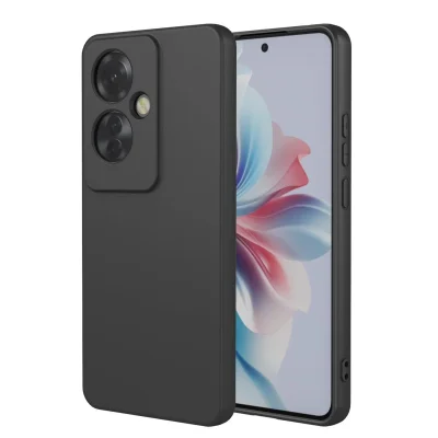 BUĞZ Oppo Reno 11f Kılıf First Silikon - Siyah