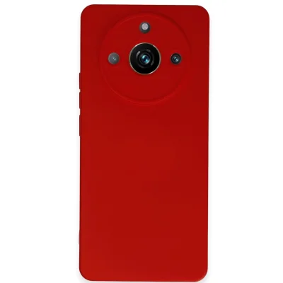 BUĞZ Realme 11 Pro Kılıf Nano İçi Kadife Silikon - Kırmızı