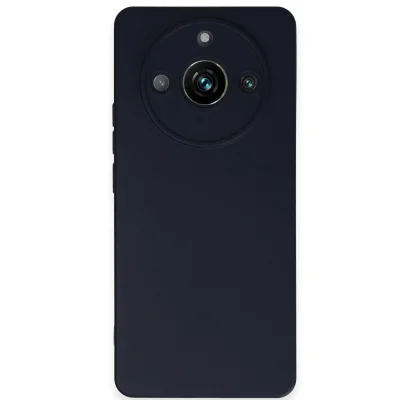 BUĞZ Realme 11 Pro Kılıf Nano İçi Kadife Silikon - Lacivert