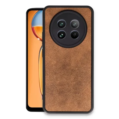 BUĞZ Realme 12 5g Kılıf Aras Deri Kapak - Taba