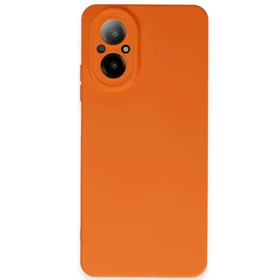 BUĞZ Realme 12 Lite Kılıf Nano İçi Kadife Silikon - Turuncu