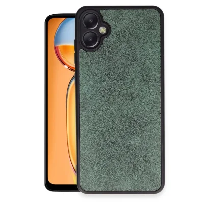 BUĞZ Samsung Galaxy A05 Kılıf Aras Deri Kapak - Koyu Yeşil