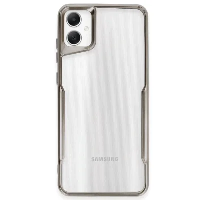 BUĞZ Samsung Galaxy A05 Kılıf Boyi Silikon Kapak - Titan Gri