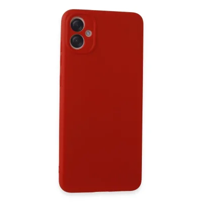 BUĞZ Samsung Galaxy A05 Kılıf First Silikon - Kırmızı