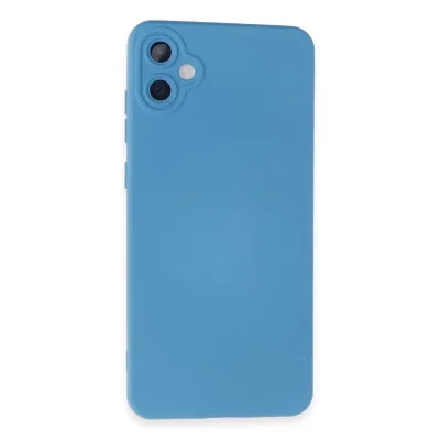 BUĞZ Samsung Galaxy A05 Kılıf Nano İçi Kadife Silikon - Mavi