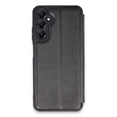 BUĞZ Samsung Galaxy A05s Kılıf Flip Cover - Siyah