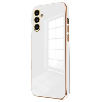 BUĞZ Samsung Galaxy A15 4g Kılıf Volet Silikon - Beyaz