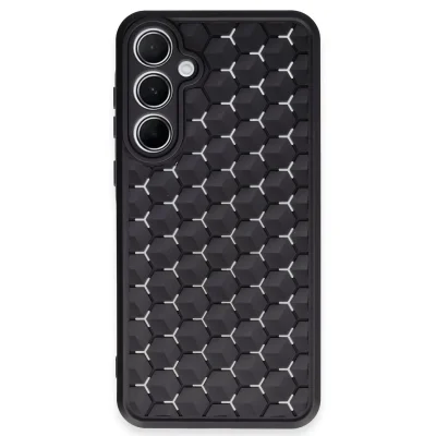 BUĞZ Samsung Galaxy A25 5g Kılıf Petek Silikon Kapak - Siyah