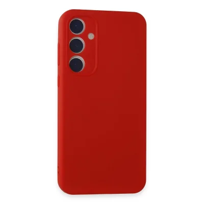 BUĞZ Samsung Galaxy A35 5g Kılıf First Silikon - Kırmızı
