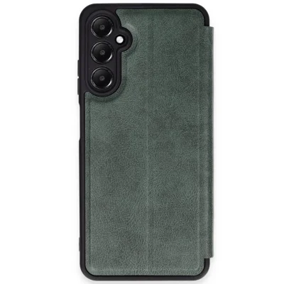 BUĞZ Samsung Galaxy A35 5g Kılıf Flip Cover - Koyu Yeşil