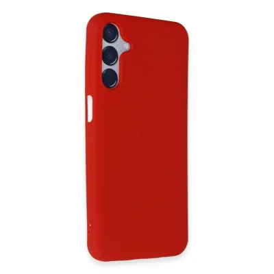 BUĞZ Samsung Galaxy M15 Kılıf First Silikon - Kırmızı