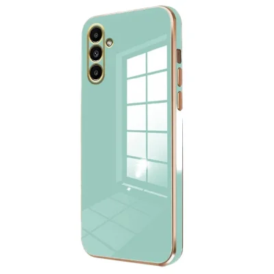 BUĞZ Samsung Galaxy M15 Kılıf Volet Silikon - Açık Yeşil