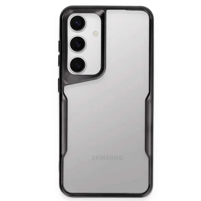 BUĞZ Samsung Galaxy S24 Kılıf Boyi Silikon Kapak - Siyah