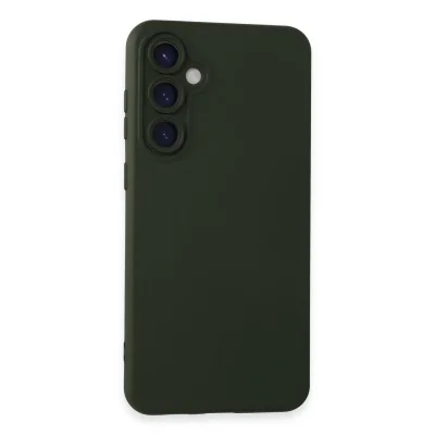BUĞZ Samsung Galaxy S24 Kılıf Nano İçi Kadife Silikon - Koyu Yeşil