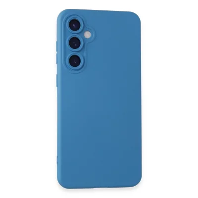 BUĞZ Samsung Galaxy S24 Kılıf Nano İçi Kadife Silikon - Mavi