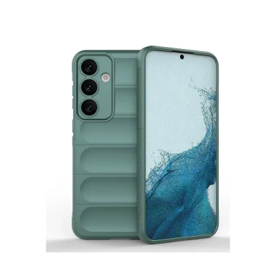 BUĞZ Samsung Galaxy S24 Kılıf Optimum Silikon - Koyu Yeşil