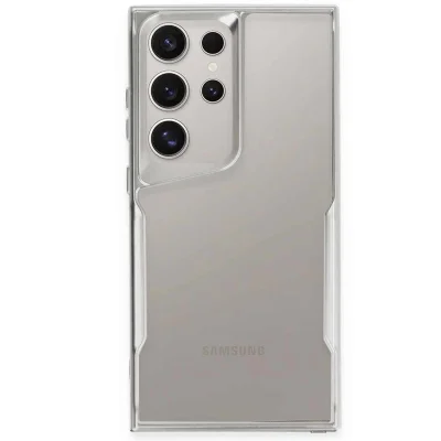 BUĞZ Samsung Galaxy S24 Ultra Kılıf Boyi Silikon Kapak - Gümüş