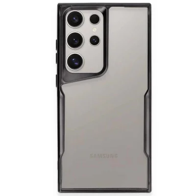 BUĞZ Samsung Galaxy S24 Ultra Kılıf Boyi Silikon Kapak - Siyah