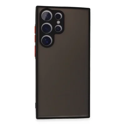 BUĞZ Samsung Galaxy S24 Ultra Kılıf Montreal Silikon Kapak - Siyah