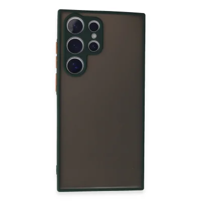 BUĞZ Samsung Galaxy S24 Ultra Kılıf Montreal Silikon Kapak - Yeşil