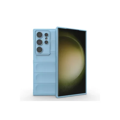 BUĞZ Samsung Galaxy S24 Ultra Kılıf Optimum Silikon - Sky Blue