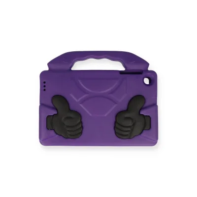 BUĞZ Samsung Galaxy T870 Tab S7 11 Kılıf Like Stantlı Tablet Silikon - Mor