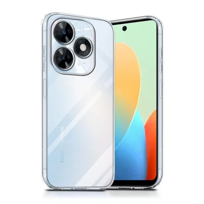 BUĞZ Tecno Spark Go 2024 Kılıf Lüx Şeffaf Silikon