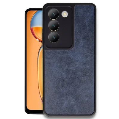 BUĞZ Vivo V30 Lite 4g Kılıf Aras Deri Kapak - Lacivert