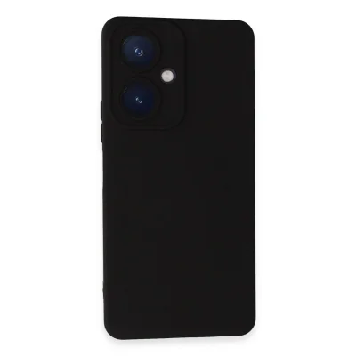 BUĞZ Vivo Y27 Kılıf Nano İçi Kadife Silikon - Siyah